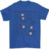 Gil dan Roller Skate Stivale Blueprint T-Shirt 100% Cotone