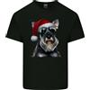 Gildan Maglietta In Cotone Leggera Per Uomini Con Cappello Di Natale Per Schnauzer