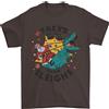 Gildan T- Rex Cooler Than Slitte Divertente Natale T-Shirt 100% Cotone