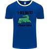 Fruit of the Loom T-Rex Odia I Push Up Divertente Palestra Dinosauri Maglietta Ringer Uomo FotL