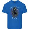 Gildan Sono Qui Per Te T-Shirt Grim Reaper Skull Devil Per Bambini