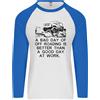 Fruit of the Loom A Bad Giorno Dei Spento Roading 4X4 Tutti i Terreni Uomo L/S Baseball T-Shirt