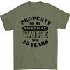 Gildan T-Shirt Divertente Per Moglie 20 Anni Di Anniversario Di Nozze 100% Cotone