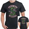 T-Shirt Southside Serpents Riverdale Uomo Divertente Programma TV Distressed
