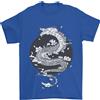 Gil dan Giapponese Fantasia Dragon Sole Sfondo T-Shirt 100% Cotone
