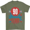 Gildan Glorioso 90 Anni 90° Compleanno Bandiera Union Jack Maglietta Uomo 100% Cotone