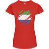 Gildan T-Shirt Donna Taglio Petite Bandiera Del Sierra Leone Giorno Leoniano Calcio