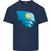 Gildan Arricciato Palau Bandiera Palauan Giorno Calcio Uomo Cotone Leggero T-Shirt