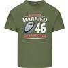 Gildan T-Shirt In Cotone Leggero Per Uomini Del 46° Anniversario Di Matrimonio