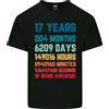 Gildan 5000 Maglietta T-Shirt Uomo Cotone 17 Anni 17th Compleanno