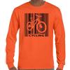 Ciclismo Codice a Barre Uomo Divertente T-Shirt Mountain Bike Strada Racer Bici