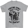 Gil dan Muay Tailandese Full Contact Arti Marziali Mma T-Shirt 100% Cotone