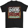 Gil dan Looking A Un Stupenda Ciclisti Ciclismo T-Shirt 100% Cotone
