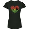 Gildan Love Burkina Faso Flag Day Calcio T-Shirt Donna Taglio Petite