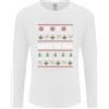 Gildan Maglietta A Maniche Lunghe Hippy Per Uomini Natale Amore A Tutti Xmas Pace