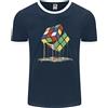 Fruit of the Loom Maglietta Ringer Divertente Per Uomini Dripping Rubix Cube FotL