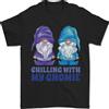 Gildan Chilling Con Il Mio Gnomie Maglietta Divertente Gnomi Uomo 100% Cotone