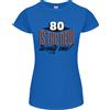 Gildan 80° Compleanno 80 È Il Nuovo 21 Divertente T-Shirt Donna Taglio Petite