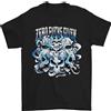 Gildan Zero Fooks Dato Teschi Motociclista T-Shirt 100% Cotone