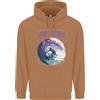 lovetshirts Felpa Con Cappuccio Da Uomo Wave Chaser In Cotone 80%