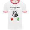 Fruit of the Loom Pablo Escobar Il Patrón Sta Chiamando Maglietta Ringer Da Uomo