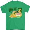 Gil dan Sushi Gatto T-Shirt 100% IN Cotone