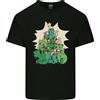 Gildan Natale Dinosauro Albero di Natale T- Rex Divertente Uomo Cotone Leggero T-Shirt