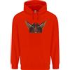 lovetshirts Antico Egitto Alato Gatti Eye Of Horus Uomo 80% Cotone Felpa con Cappuccio