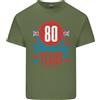 Gildan Glorious 80 Anni 80th Compleanno Union Jack Bandiera Uomo Cotone Leggero T-Shirt