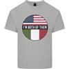 Gildan USA E Italiano Heritage Italia Bandiera Americana Uomo Cotone Leggero T-Shirt