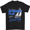 Gil dan Pensione Plan Vela Marinaio Barca Divertente T-Shirt 100% IN Cotone
