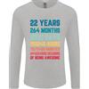 Gildan T-Shirt A Manica Lunga Per Il 22° Compleanno Di 22 Anni