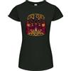 Gildan Cat Cult Evil Feline Devil Worship Satanico T-Shirt Donna Taglia Piccola