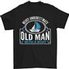 Gil dan Un Uomo Anziano con Una Barca Marinaio Vela Divertente T-Shirt 100% Cotone