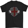 Gildan Maglietta Da Uomo St George's Day In Inghilterra Bandiera Costume 100% Cotone