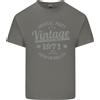 Gildan T-Shirt In Cotone Leggero Vintage Anni 55 Compleanno 1971 Uomo Carbone