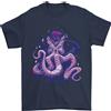 Gil dan T-Shirt Uomo Cthulhu Kraken Polpo Viola 100% Cotone