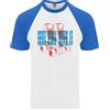 Fruit of the Loom Roller Skate Just Rotolo Con It Stivali DA UOMO S/S Baseball T-Shirt