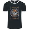 Fruit of the Loom Ci Vediamo In Valhalla T-Shirt Ringer Uomo Con Teschio E Simboli FotL
