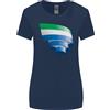 Gildan T-Shirt Donna A Manica Larga Con Bandiera Del Sierra Leone