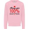 Awdis Always Give 100% a Meno Che Sangue Divertente Donatore Bambini Felpa Maglione