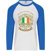 Fruit of the Loom Tutti Gli Uomini Nascono Uguali Maglietta Baseball L/S Da Uomo Irlandese Irlanda