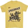 Gil dan Velocità Gara Moto Lato Auto Moto T-Shirt 100% Cotone