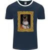Fruit of the Loom The One True Cat King Divertente Maglietta Ringer Per Uomo FotL