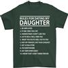 Gil dan Rules per Incontri il Mio Daughter Festa Del Papà T-Shirt 100% di Cotone