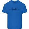 Gildan T-Shirt In Cotone Leggero Per Uomini Kayak ECG Kayaking Heart Pulse