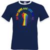Fruit of the Loom Lgbt T-Shirt Gay Pride Tutti per Amore Pace Uguaglianza Unisex Maglietta Lesbian