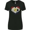 Gildan T-Shirt Donna Love Flag Saba Taglio Ampio