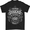 Gildan Maglietta Da Uomo 25° Compleanno Premium Legend 2001 100% Cotone