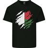 Gildan Torn Madagascar Bandiera Madagascar Giorno Calcio Uomo Cotone Leggero T-Shirt
